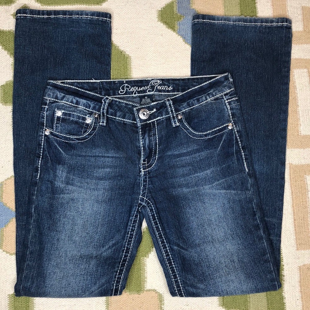 Request Distressed Jeans heavy white stitching 10
